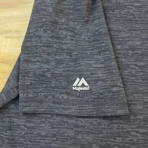 💜Majestic Cool Base Black Broncos Athletic Shirt Men's Small - Picture 7 of 11